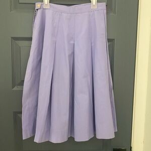 Vintage Lavender Pleated Skirt